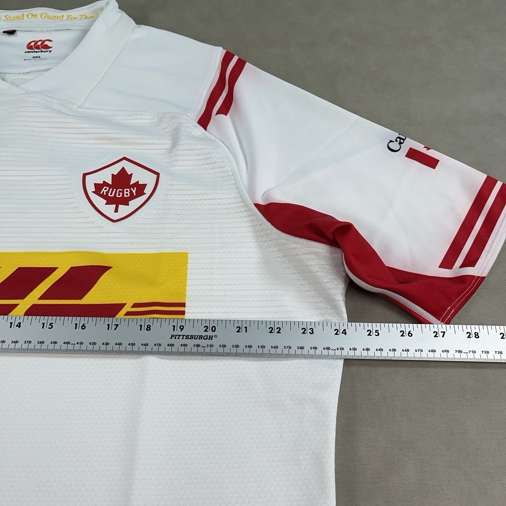 Canterbury Rugby Canada National Team Jersey Mens 3XL White Maple Leaf DHL - Picture 10 of 15